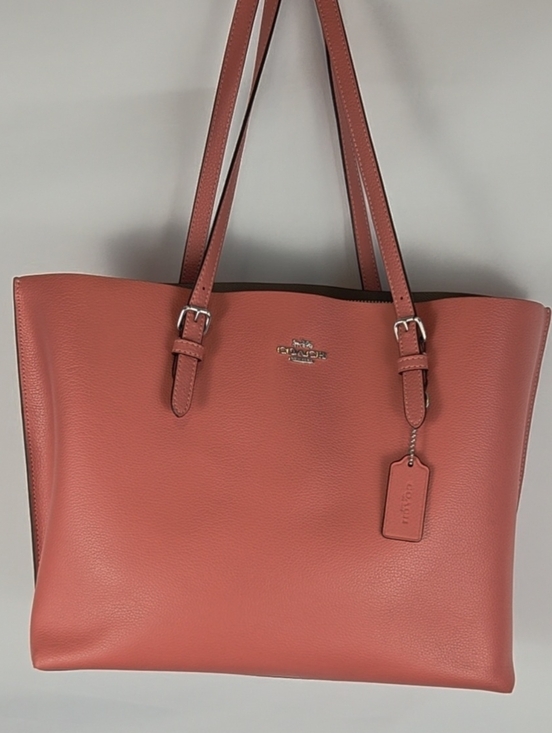Coach Handbags - Coach Coral Mollie 25 Pebble Leather Tote Shoulder Bag